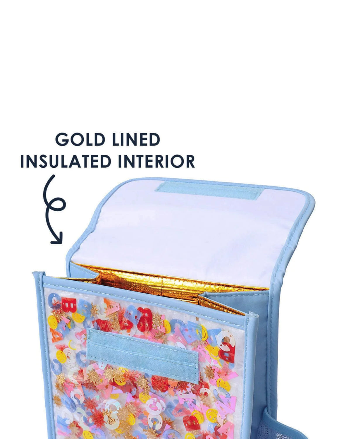 Little Letters Confetti Insulated Lunchbox