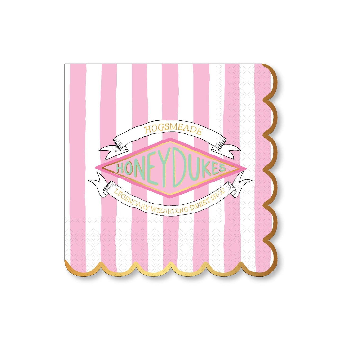 HARRY POTTER X BONJOUR FÊTE HONEYDUKES LARGE PINK STRIPE NAP