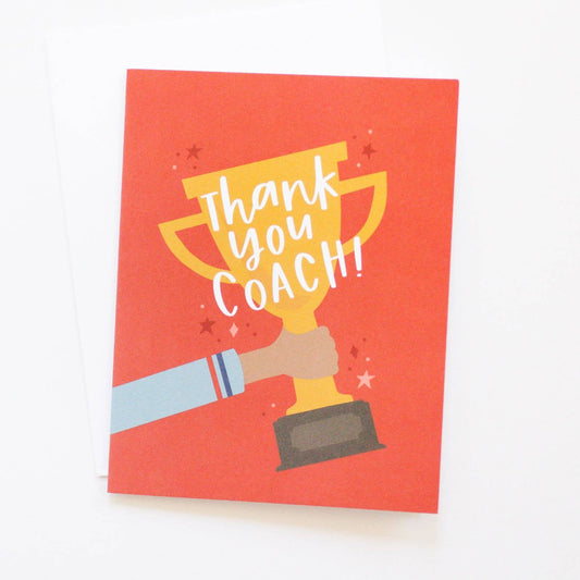 Thank You Coach Greeting Card