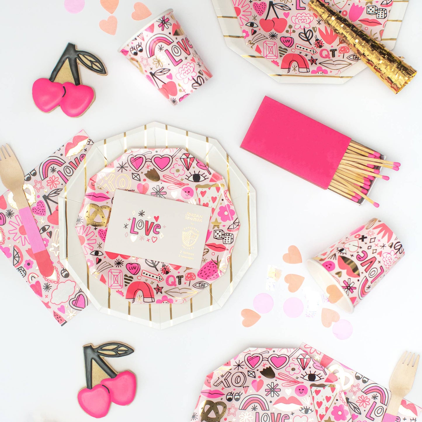 Love Notes Temporary Tattoos - 2 Pk.