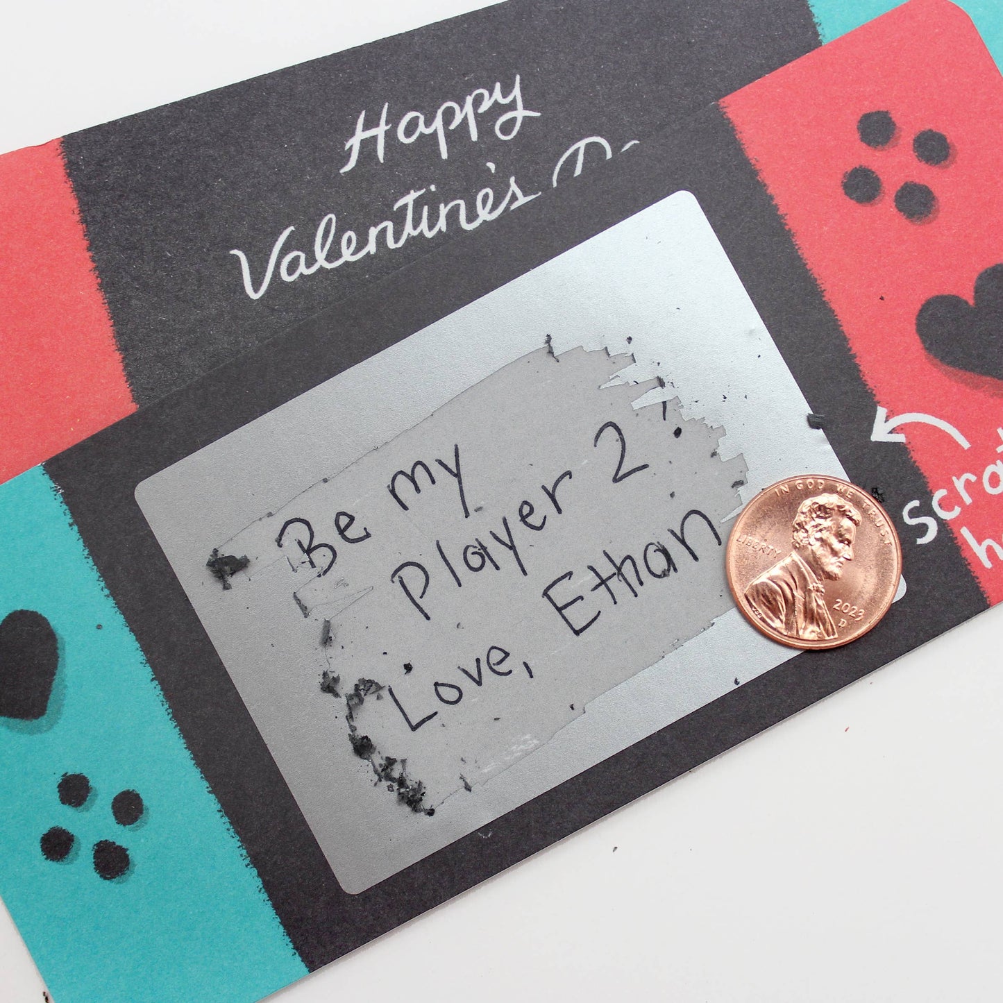 Scratch-off Valentines - Game On