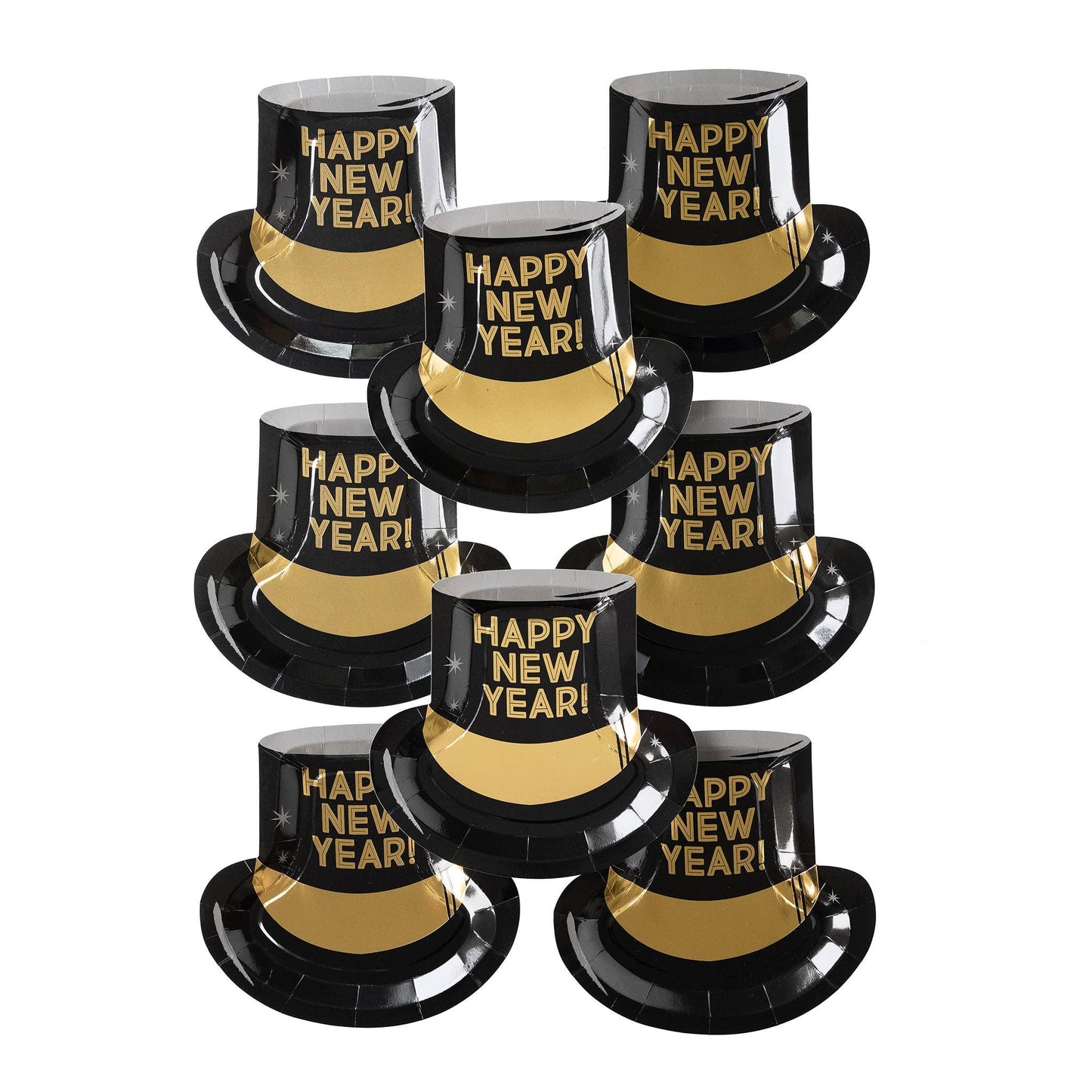 NYE1041 - Happy New Year Hat Shaped Paper Plated