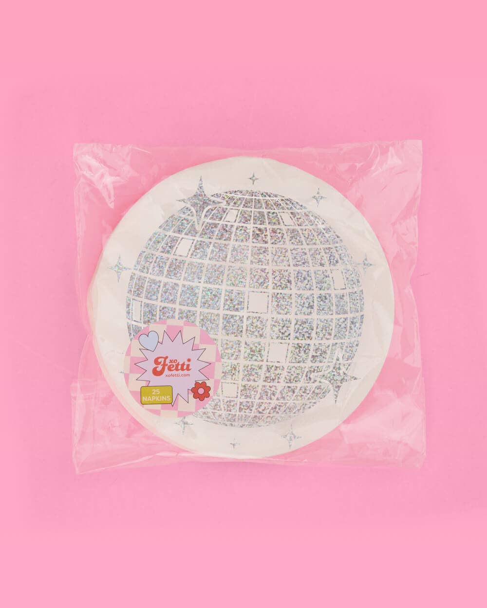 Shimmer Disco Ball Napkins, Birthday, Bach, NYE