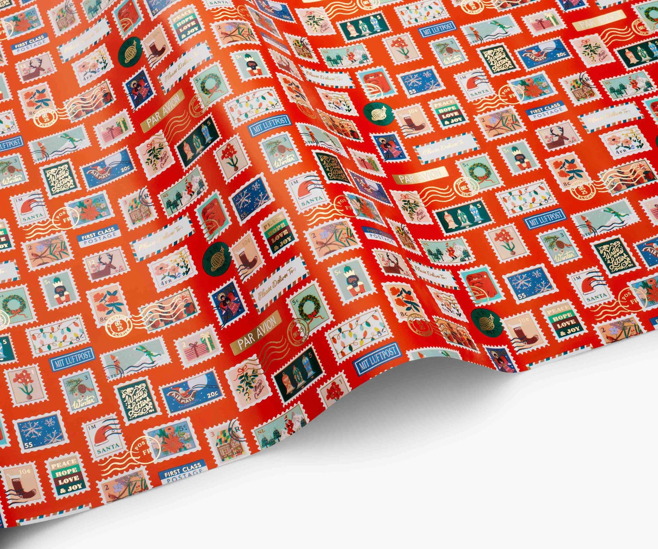 Holiday Stamps Continuous Wrapping Roll