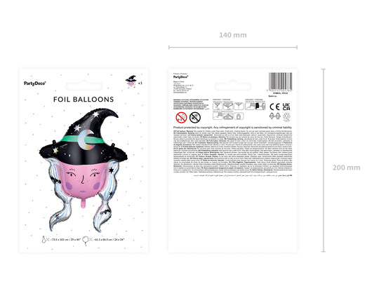 Foil Balloon Witch