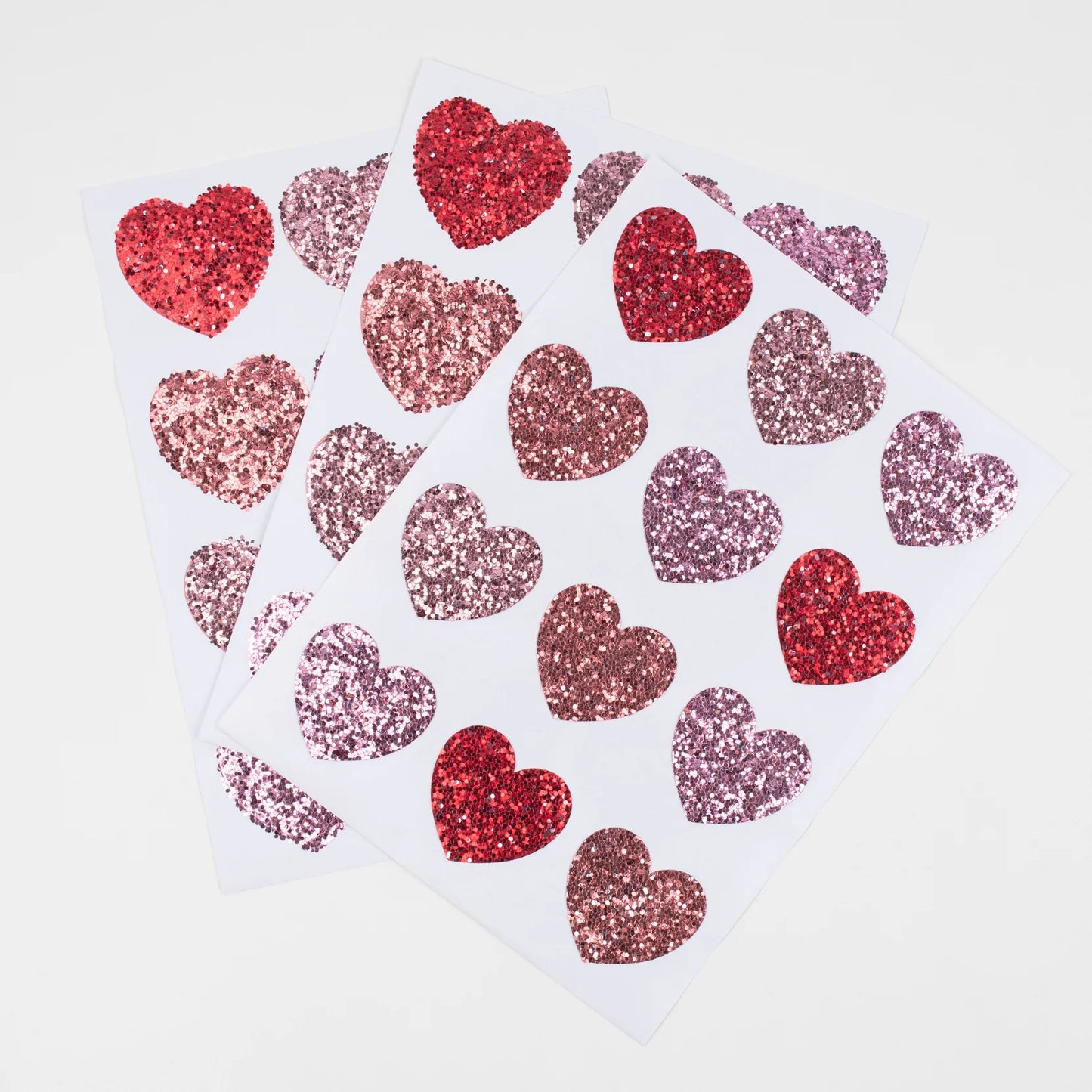 Glitter Heart Stickers