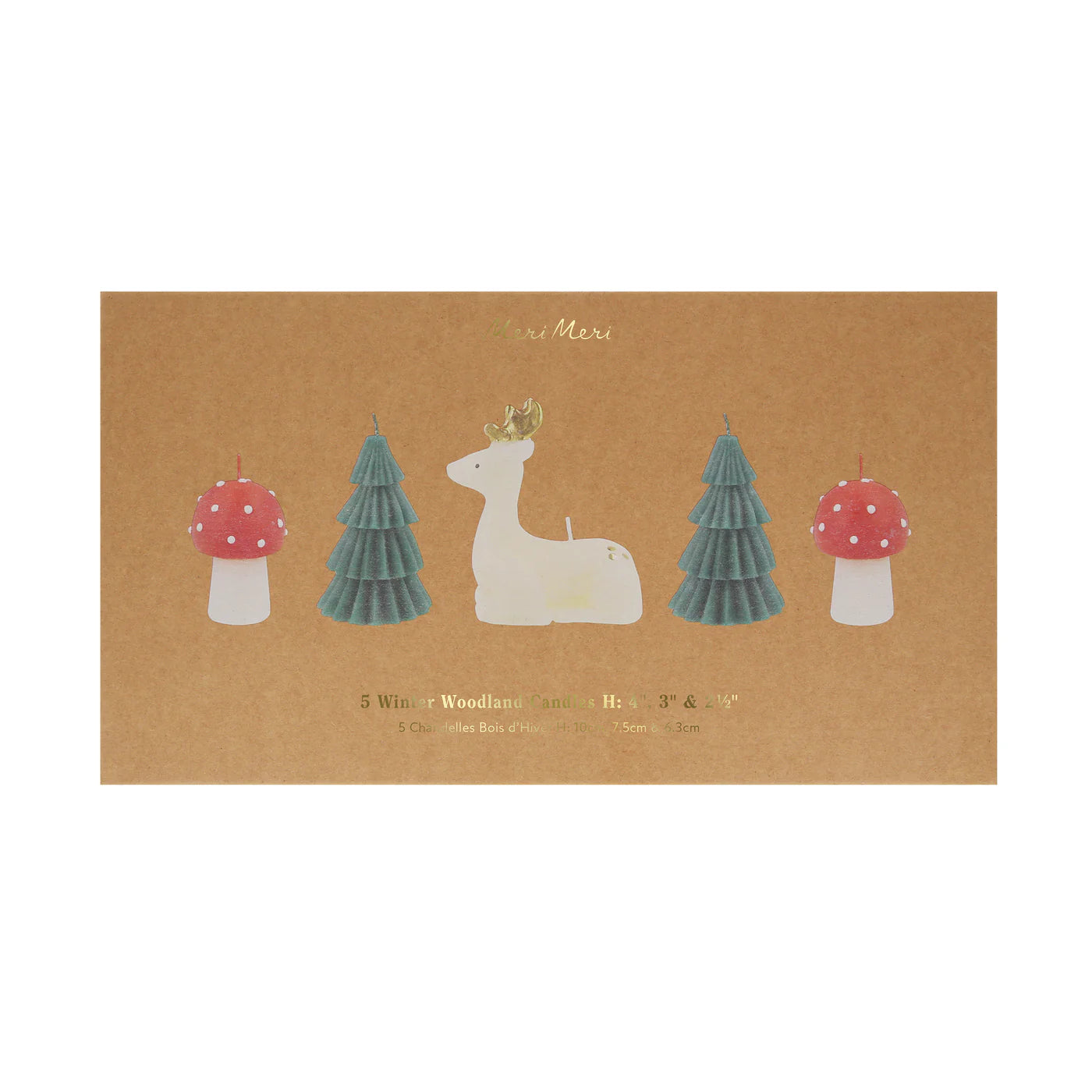 Winter Woodland Candles (x 5)