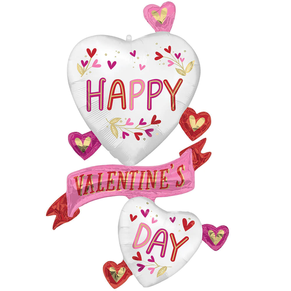 49” Valentine Satin Botanical Traces