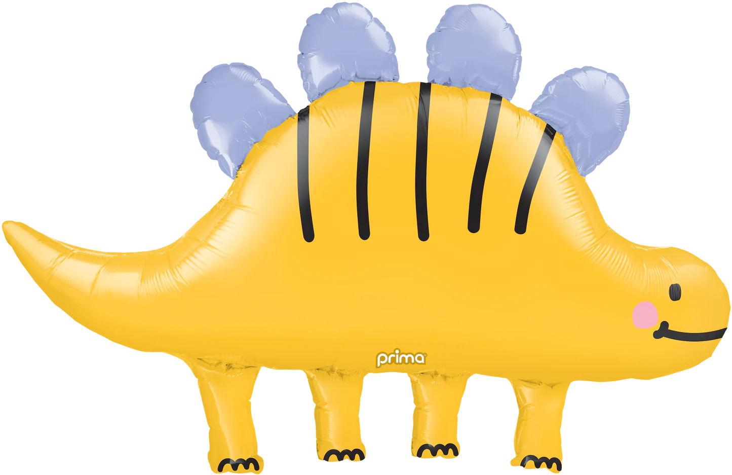 43" Happy Yellow Stegosaurus Shape