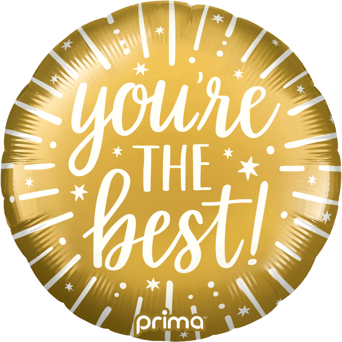 18" Round You're the Best Gold