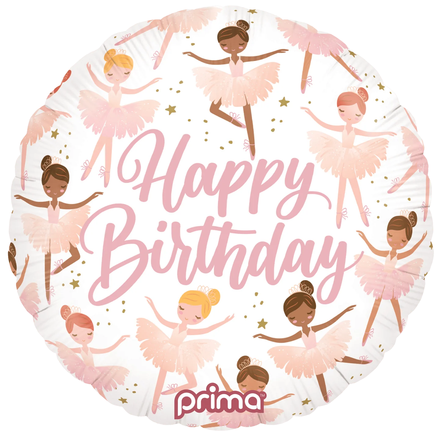 18” Round Birthday Ballerinas