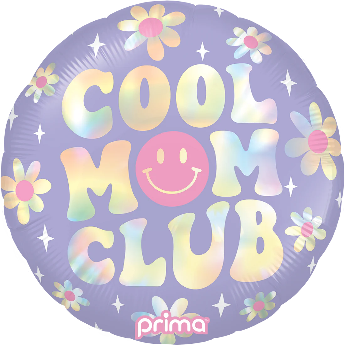 18" Round Cool Mom Club Holographic