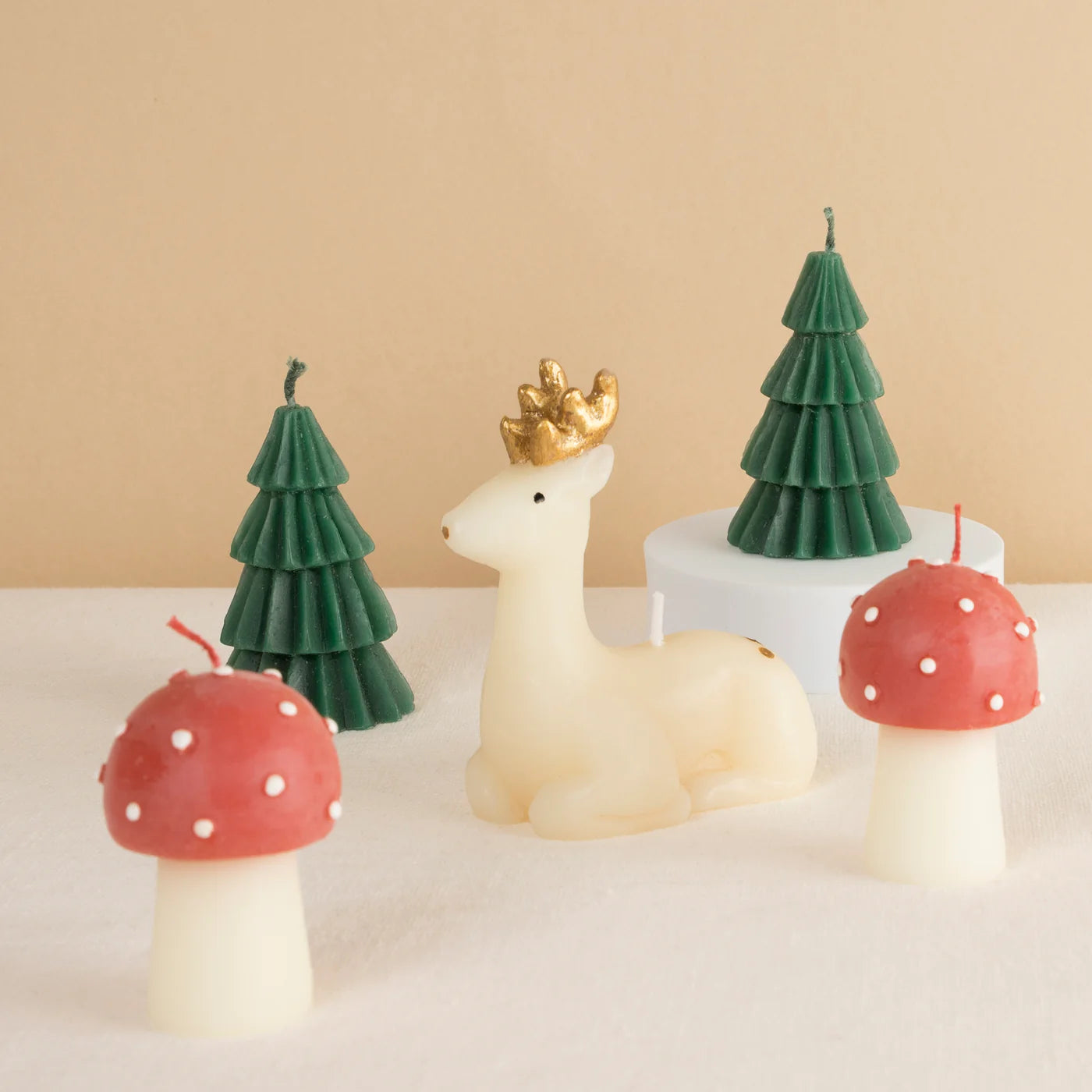 Winter Woodland Candles (x 5)