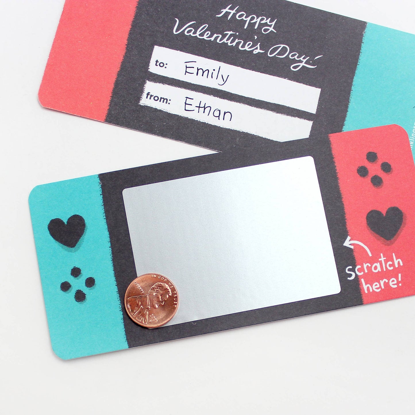 Scratch-off Valentines - Game On