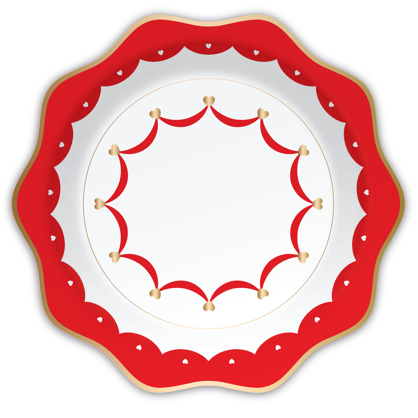 ELEGANT VALENTINE DINNER PLATES
