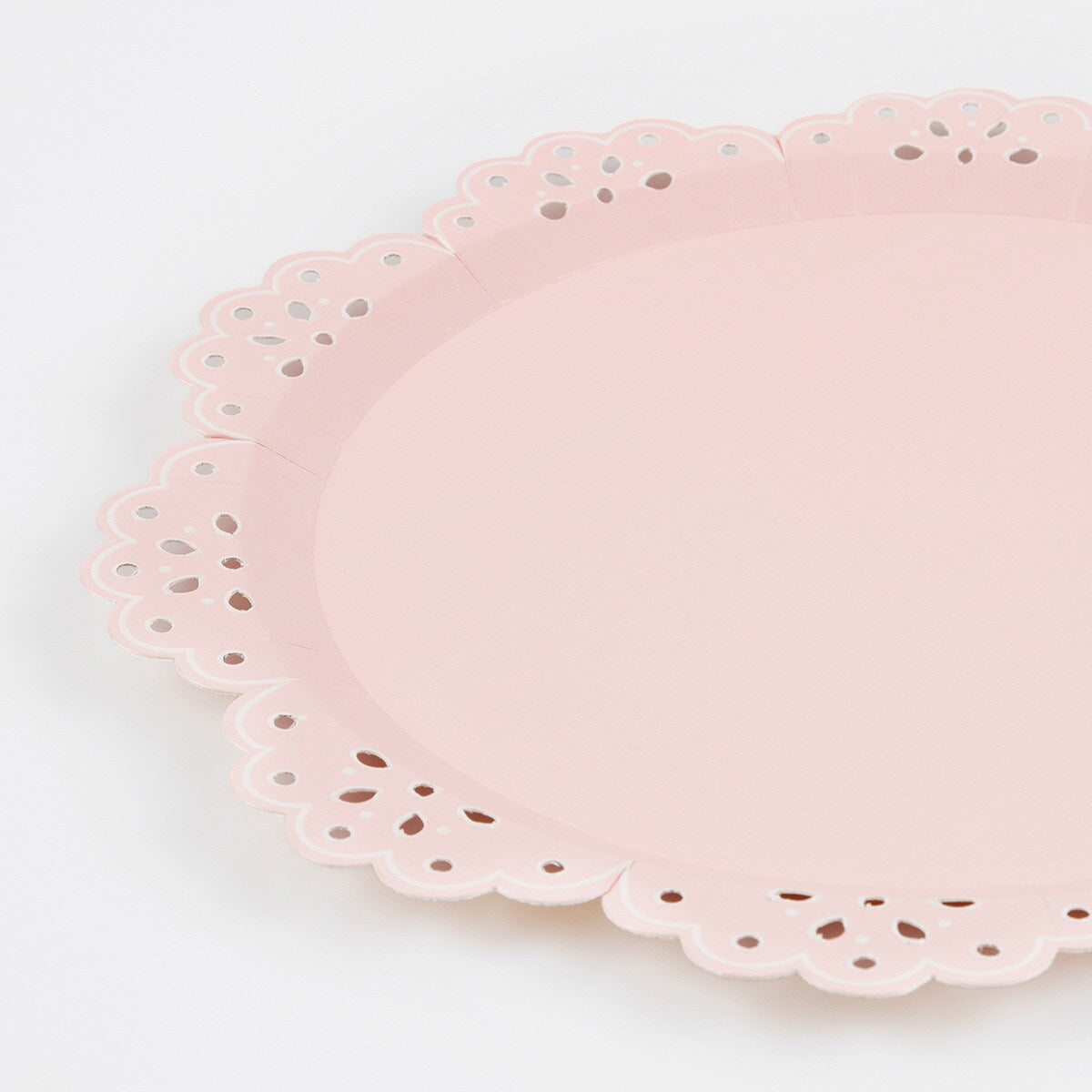 Broderie Anglaise Lace Multi Side Plates (x 8)