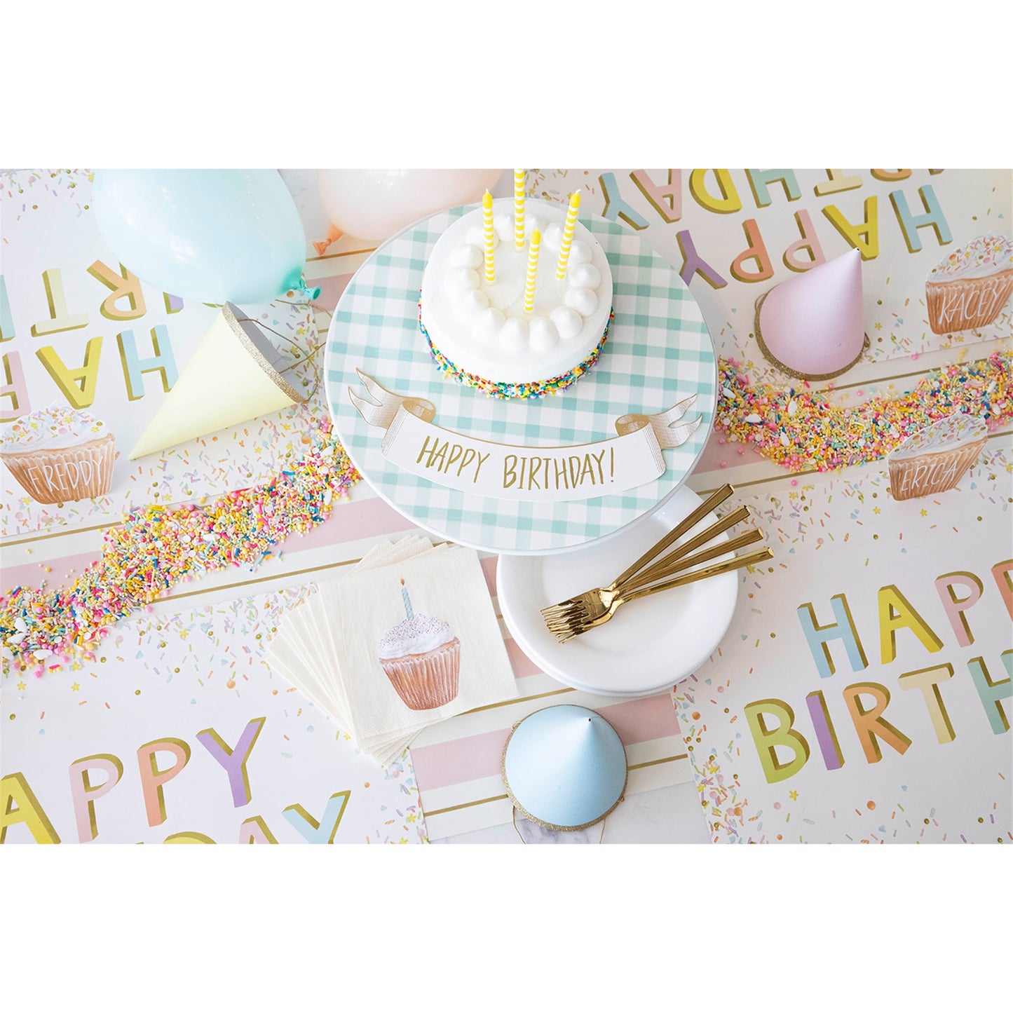 Happy Birthday Sprinkles Placemat- Pad of 24 Sheets