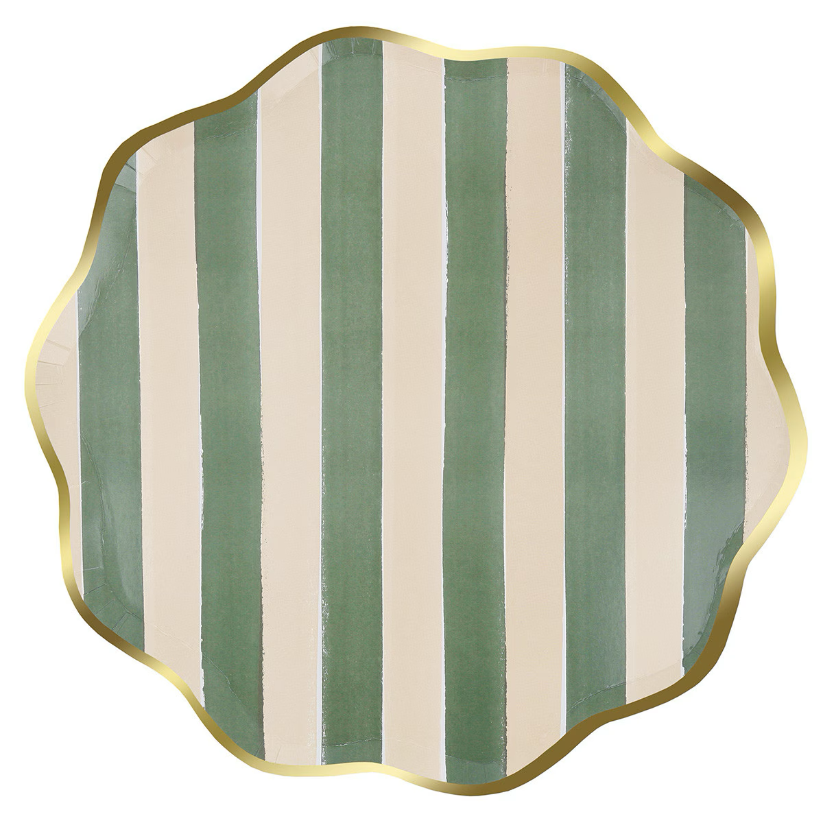 Fall Stripe Dinner Plates (x 8)