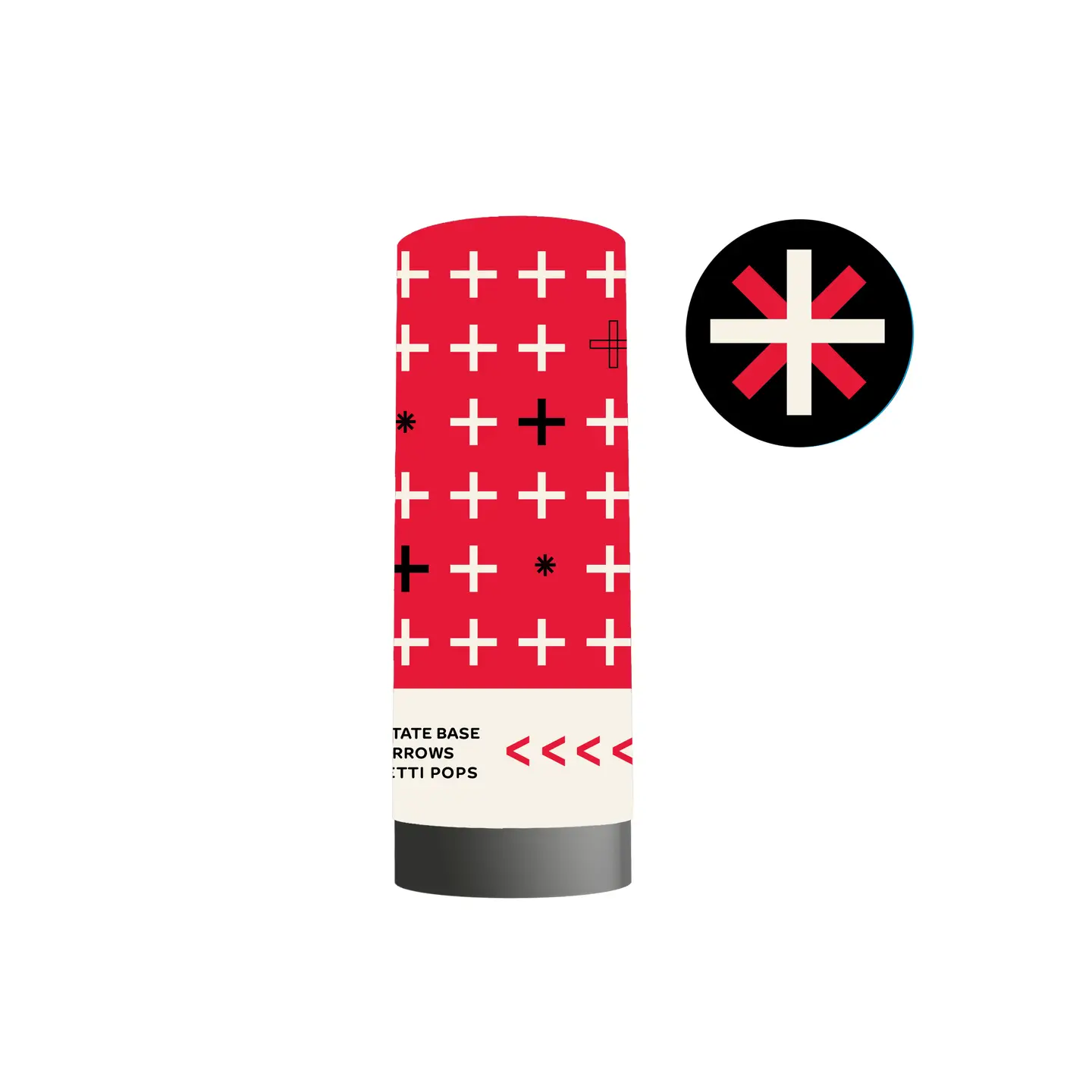 Red/Black Confetti Poppers