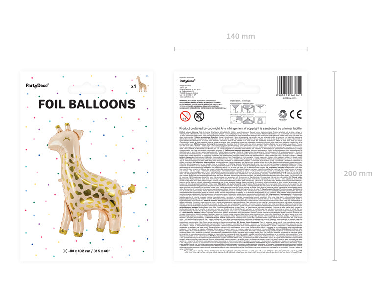 Foil Balloon Giraffe