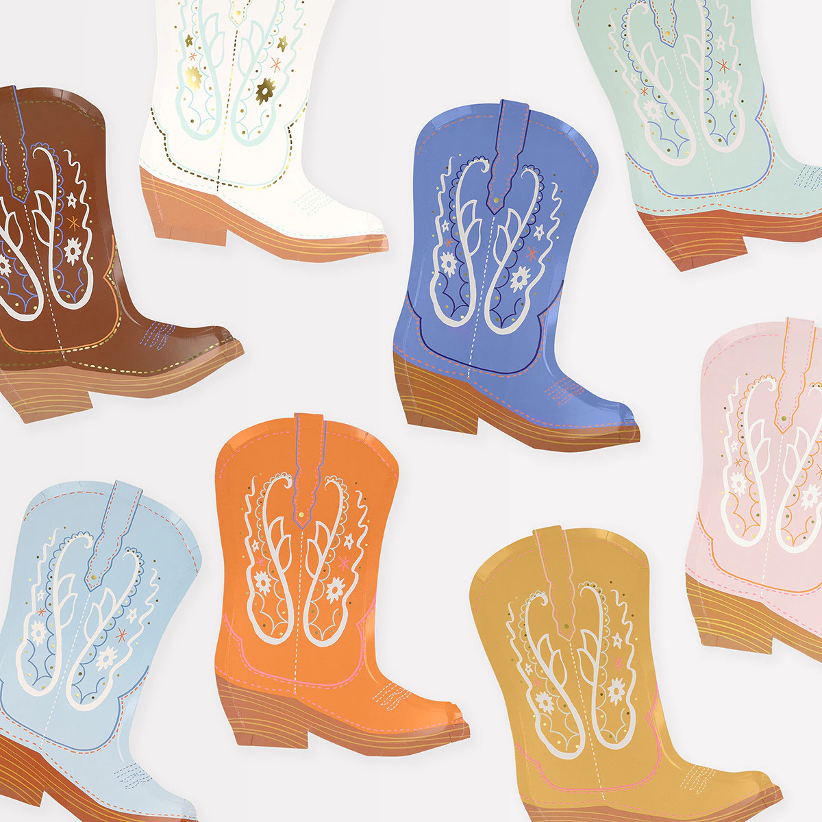 Western Boot Plates (x 8)