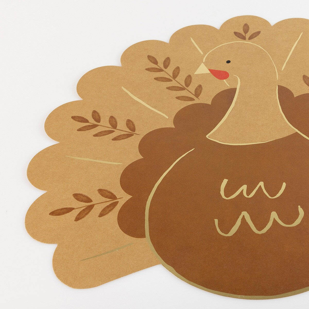 Folk Turkey Paper Placemats (x 12)