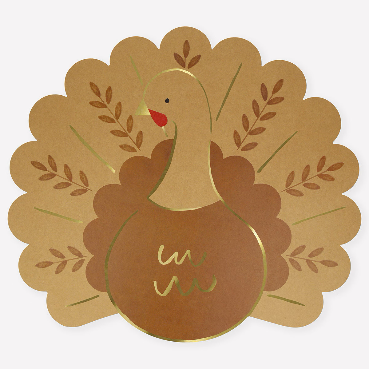 Folk Turkey Paper Placemats (x 12)
