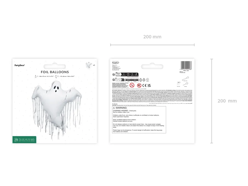 Foil Balloon Ghost with Tassels (93X86CM)