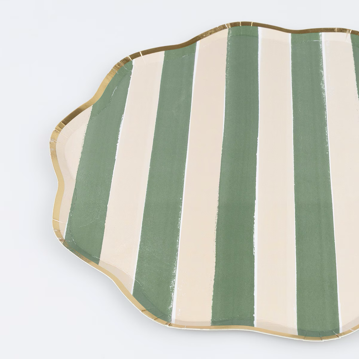Fall Stripe Dinner Plates (x 8)
