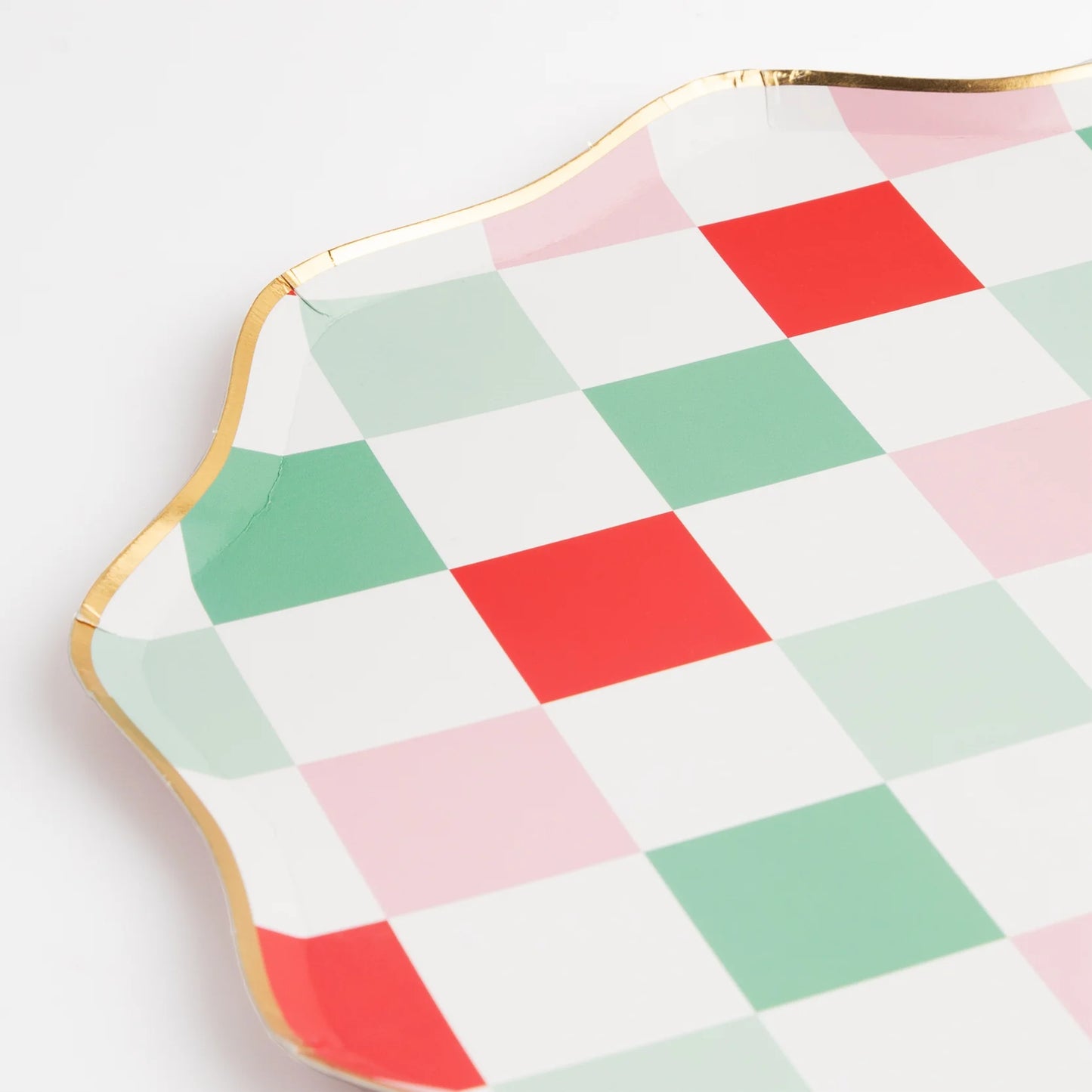 Multi Check Dinner Plates