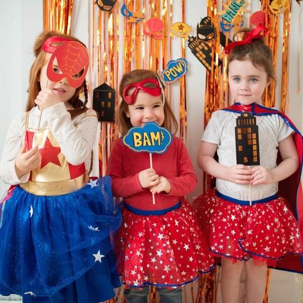 Super Hero Photo Booth Prop Kit