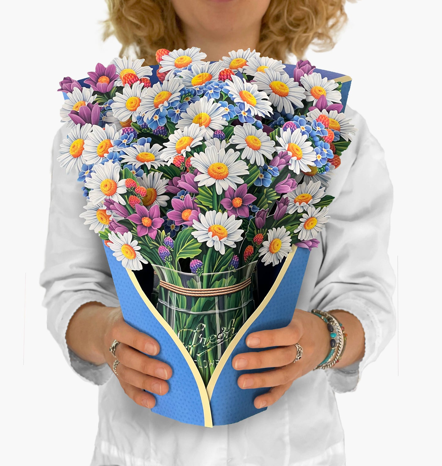 Field of Daisies (8 Pop-up Greeting Cards)