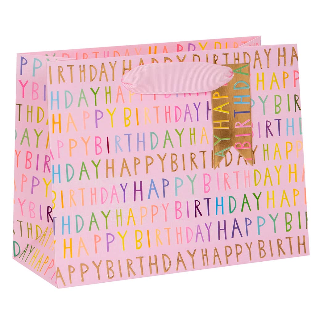 BAG LAND. MED PS H BDAY PINK