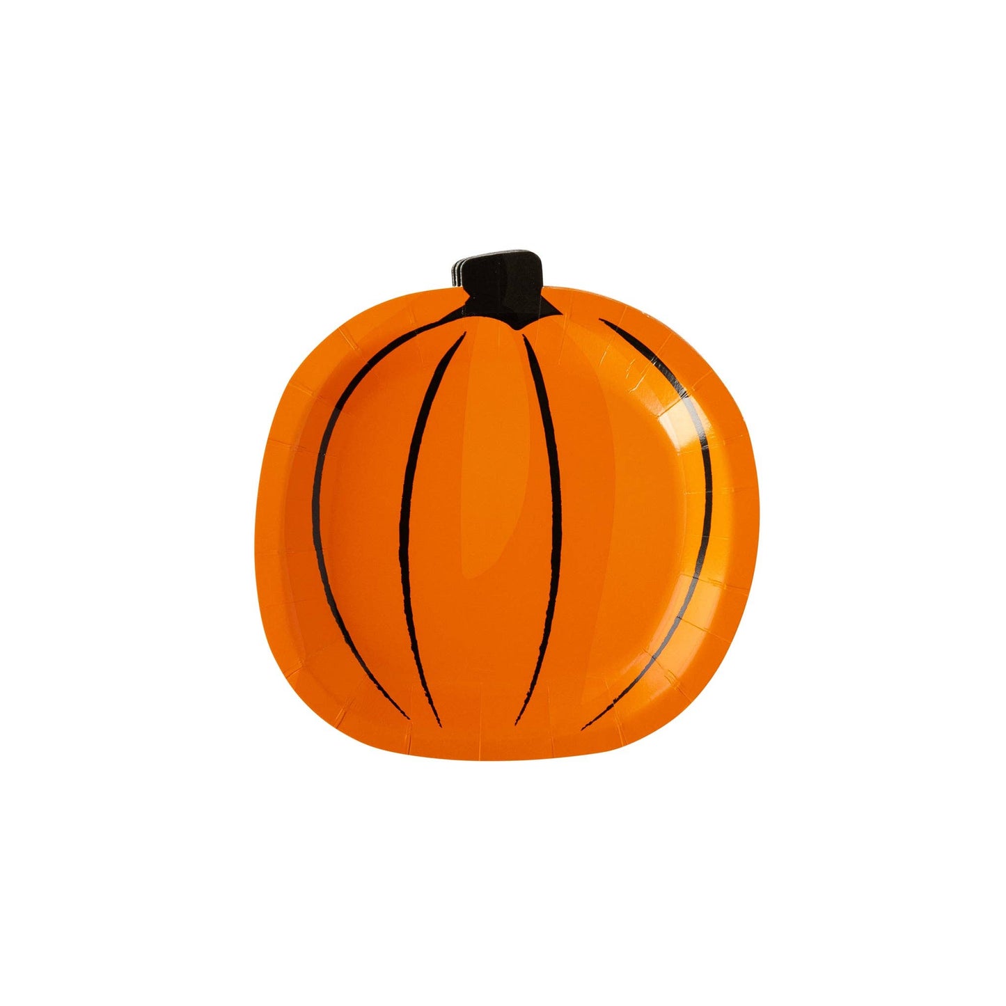 Boo Crew Watercolor Pumpkin Shaped Plate