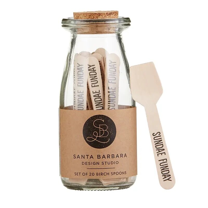 Birch Spoons- Sundae 20/pk