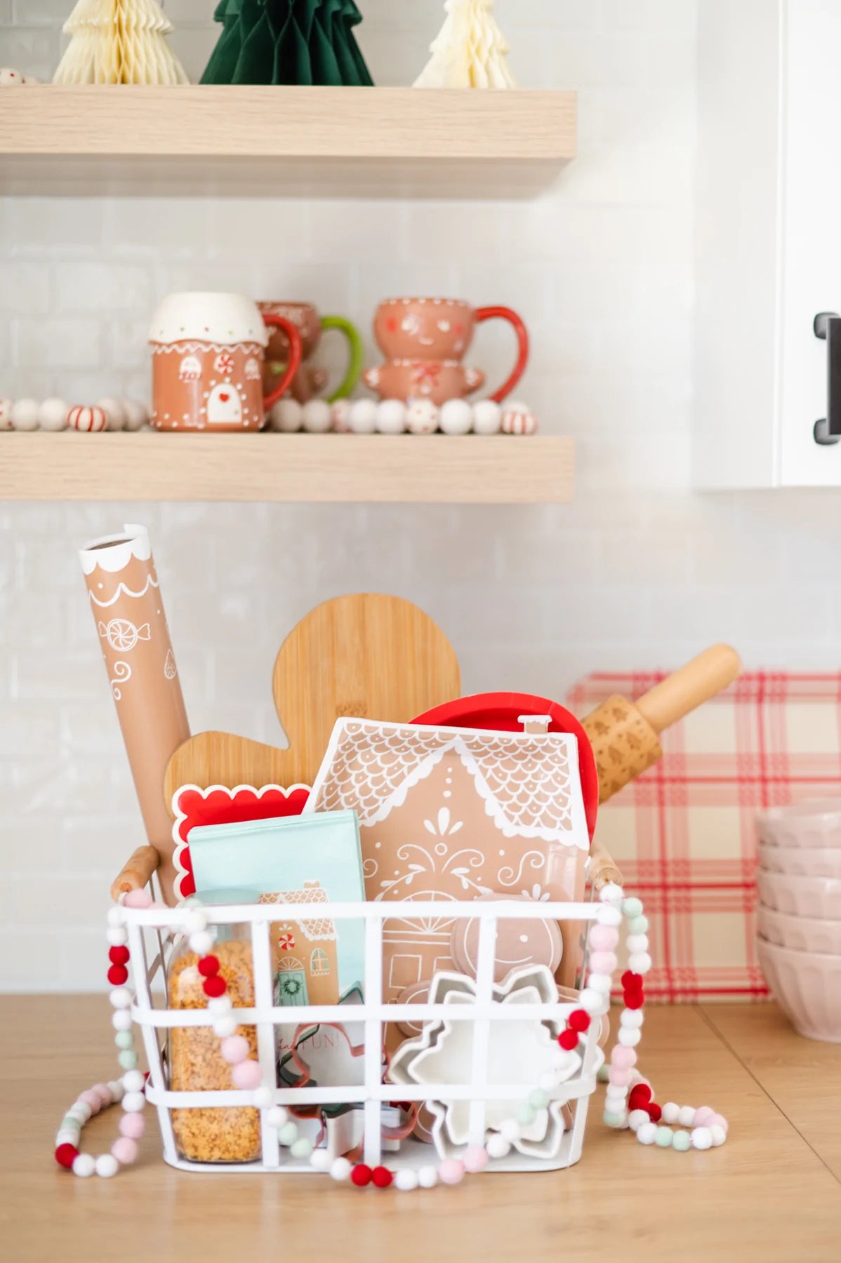 Gingerbread House Shaped Plate