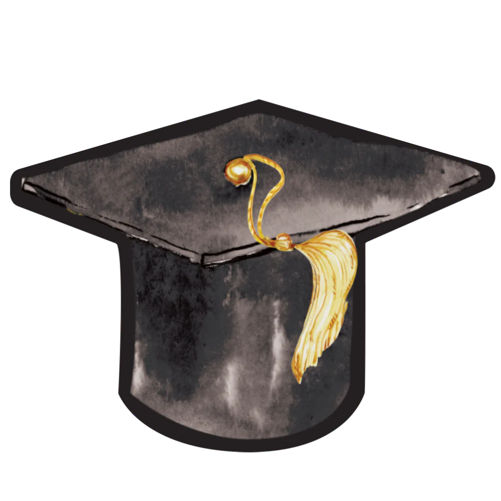 Die-Cut Paper Graduation Plate