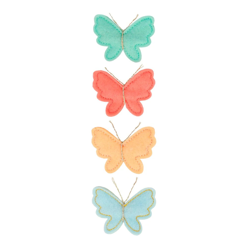 Felt Butterfly Hair Clips (set of 4)