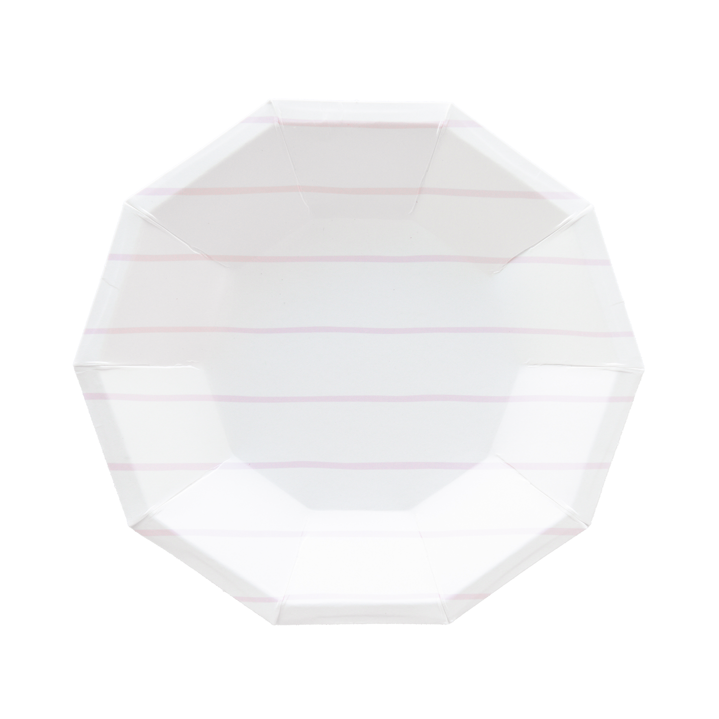 Frenchie Striped Lilac Plates - 2 Size Options - 8 Pk.