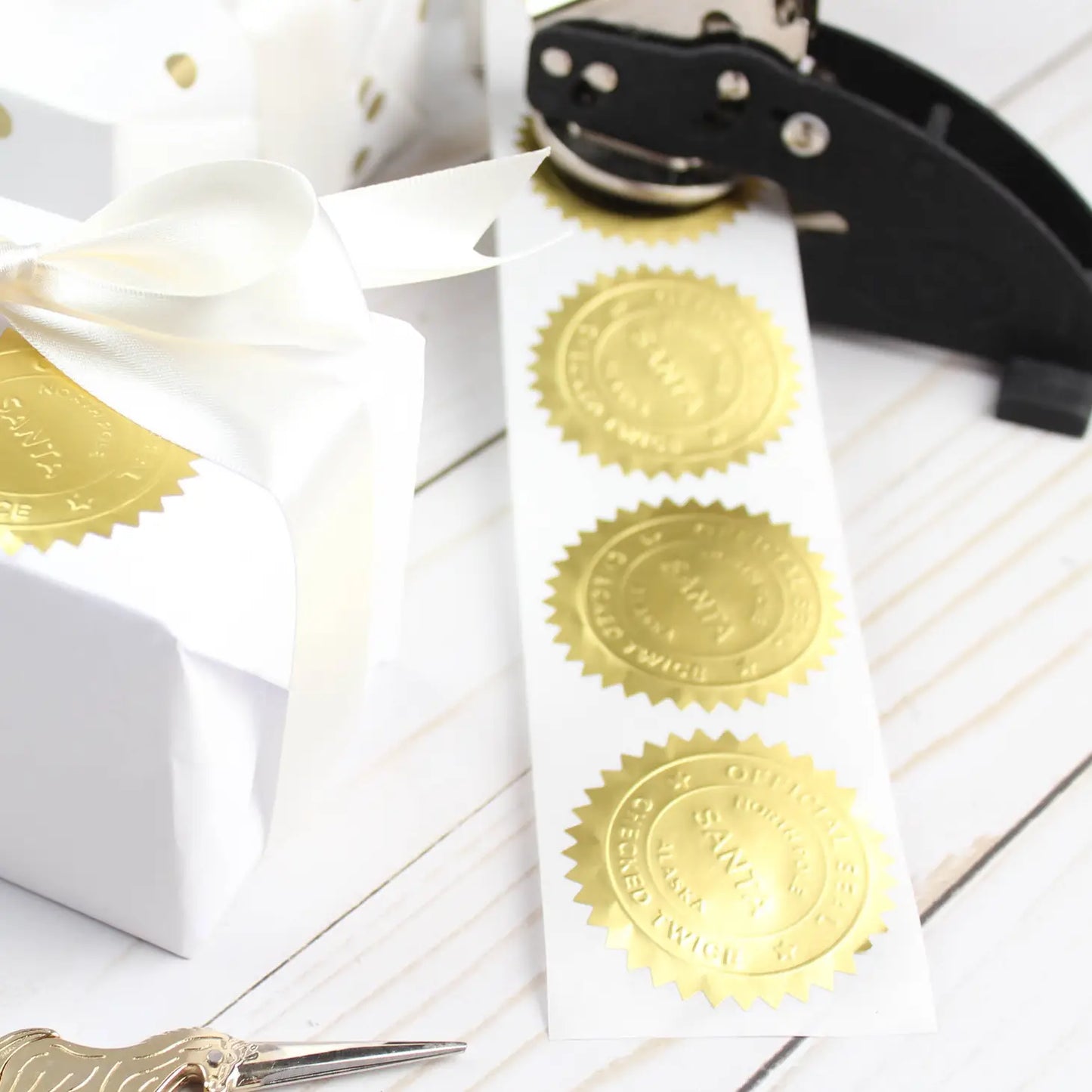 Santa Seals Holiday Stickers