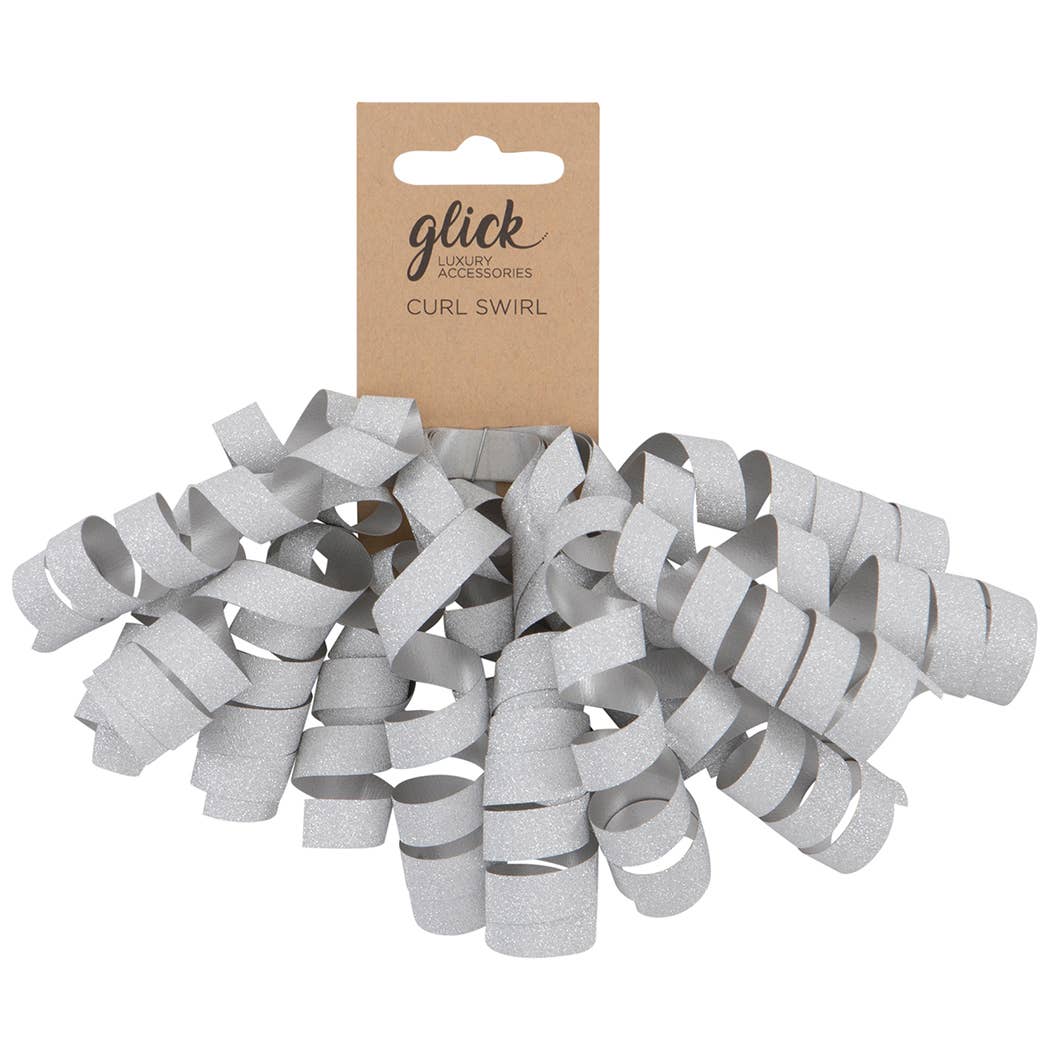 CURL SWIRL SILVER GLITTER