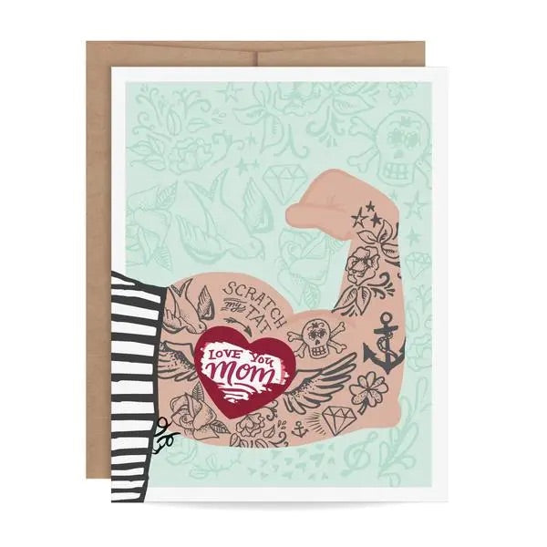 Mom Tattoo Scratch-off Card