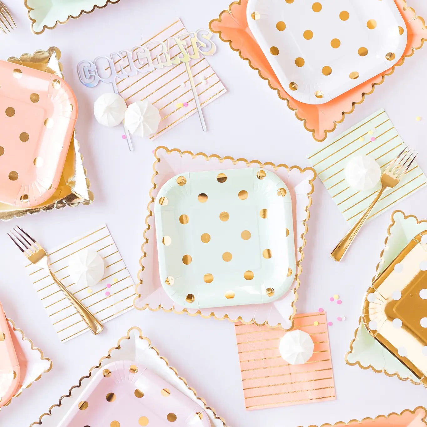 Basic 7” Plates- Blush