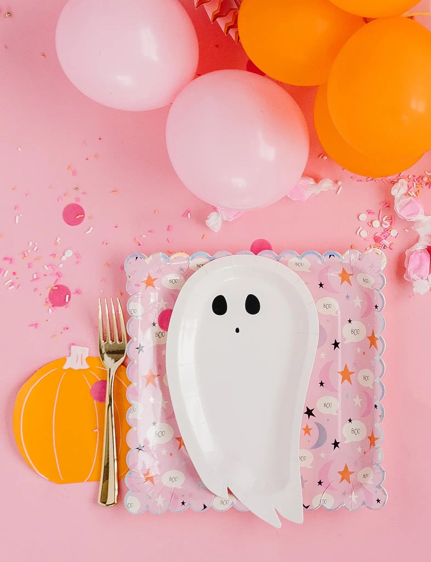 Happy Haunting Ghost Shaped 9” Plate