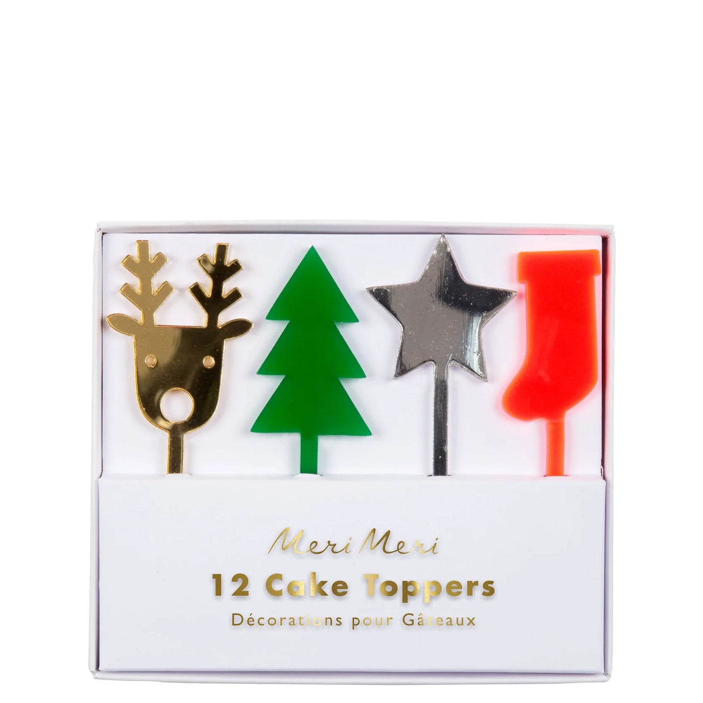 Festive Acrylic Cake Toppers