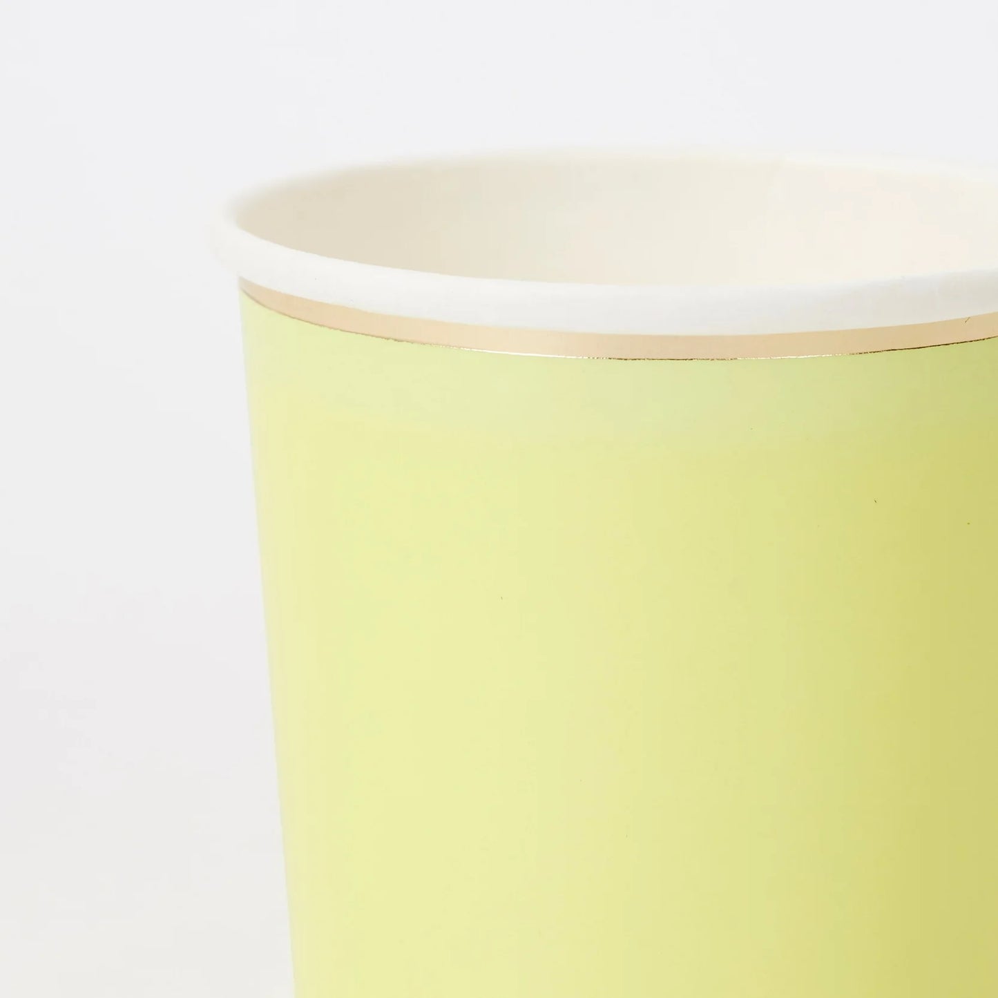 Pale Yellow High Ball Cups