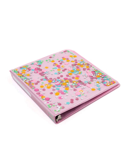 Flower Shop Confetti 3-Ring Binder