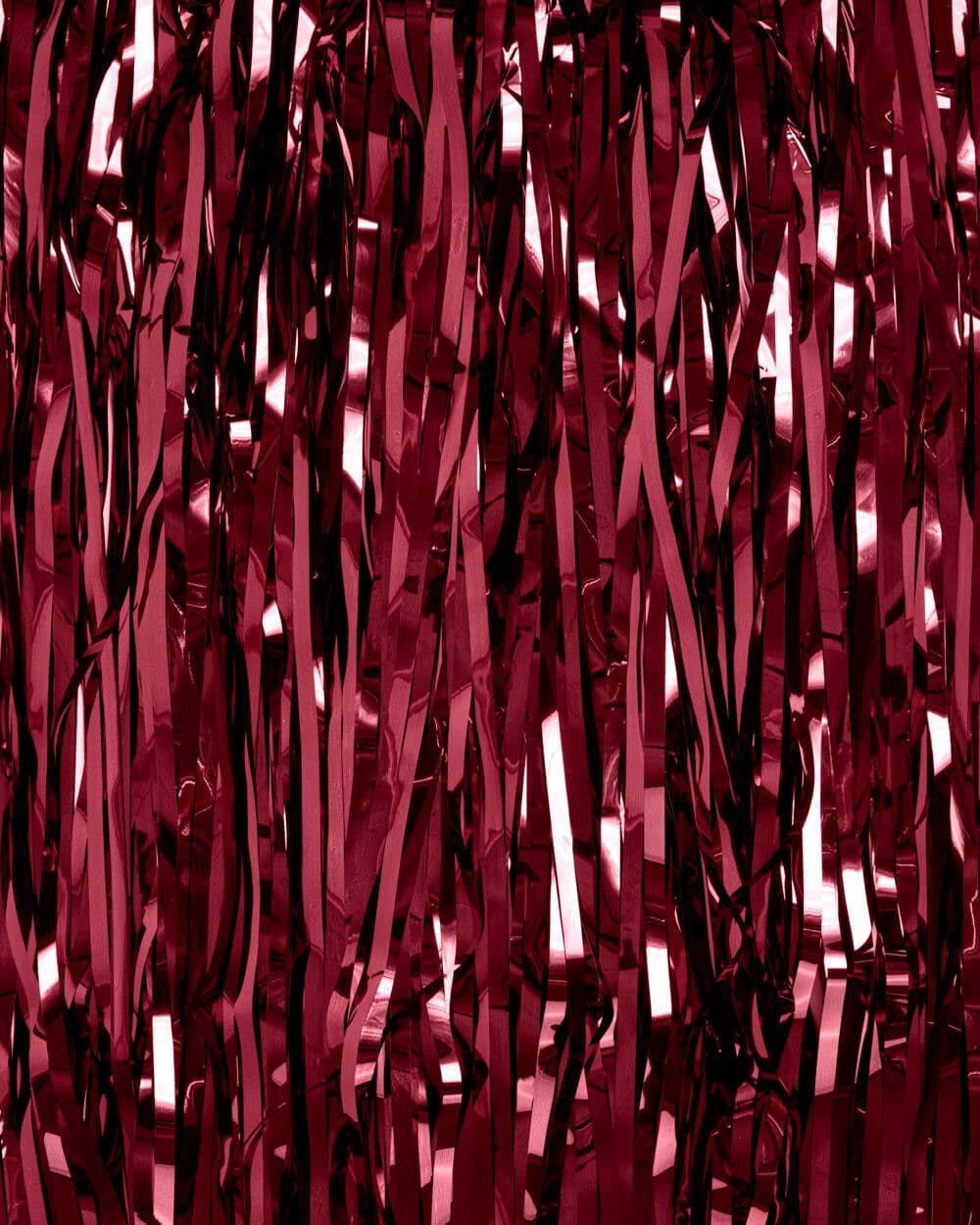Merlot Curtain - set of 2 curtains, burgundy fringe, red