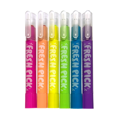 Fresh Pick Apple Scented Gel Crayons - Set of 6