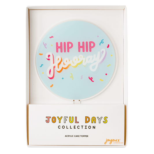 Hip Hip Hooray Acrylic Cake Topper